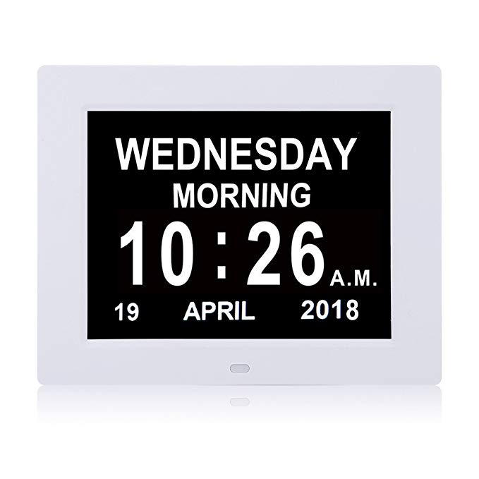SSYA [Newest Version] Day Clock - 12 Alarm Options, Level 5 Auto ...